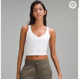 LULULEMON ALIGN TANK - WHITE SIZE 6
